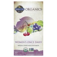 Organics, мультивитамины из цельных продуктов для женщин, одна таблетка в день, 30 веганских таблеток — Garden of Life