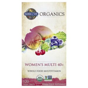 Organics, мультивитамины для женщин от 40 лет, 120 веганских таблеток — Garden of Life