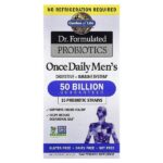 Dr. Formulated Probiotics, пробиотики, одна таблетка в день для мужчин, 50 миллиардов бактерий,30 растительных капсул — Garden of Life