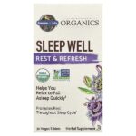 Organics, Sleep Well, Rest & Refresh, 30 веганских таблеток — Garden of Life