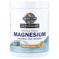 Dr. Formulated, цельнопищевой магний, со вкусом апельсина, 419,5 г (14,8 унций) — Garden of Life