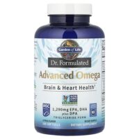 Dr. Formulated, улучшенная формула омега жирных кислот, со вкусом цитрусовых, 180 капсул — Garden of Life