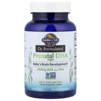 Мы в компании Formulated, Vegan Prenatal DHA, 400 мг, 30 мягких таблеток — Garden of Life
