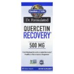 Доктор Formulated, Quercetin Recovery, 500 мг, 30 веганских таблеток — Garden of Life
