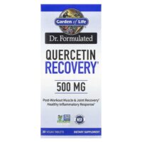 Доктор Formulated, Quercetin Recovery, 500 мг, 30 веганских таблеток — Garden of Life