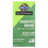 Probiotics Immune, 30 вегетарианских капсул — Garden of Life