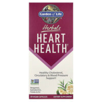 Herbals, здоровье сердца, сладкий цитрус, 30 веганских капсул — Garden of Life
