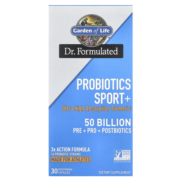 gol13400_v_20.jpg Probiotics Sport +, 50 млрд, 30 вегетарианских капсул — Garden of Life