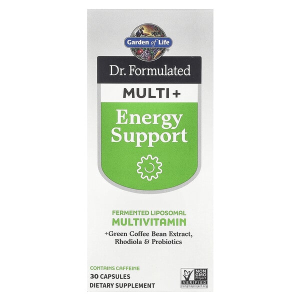 gol13432_v_20.jpg Компания Dr. Formated Multi +, Energy Support, 30 капсул — Garden of Life