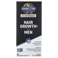 Hair Growth+, для мужчин, 30 вегетарианских капсул — Garden of Life