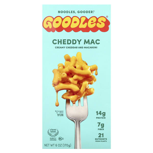 goo99000_v_16.jpg Cheddy Mac, сливочный чеддер и макароны, 170 г (6 унций) — Goodles