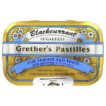 Grether's Pastilles, для горла и голоса, без сахара, черная смородина, 24 пастилки, 60 г (2 1/8 унции)