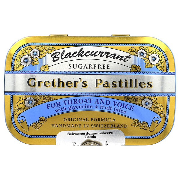 grt00052_v_4.jpg Grether's Pastilles, для горла и голоса, без сахара, черная смородина, 24 пастилки, 60 г (2 1/8 унции)