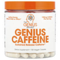 Genius Caffeine, 100 мг, 100 растительных капсул — The Genius Brand