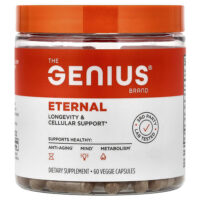 Eternal, долголетие и поддержка на клеточном уровне, 60 растительных капсул — The Genius Brand