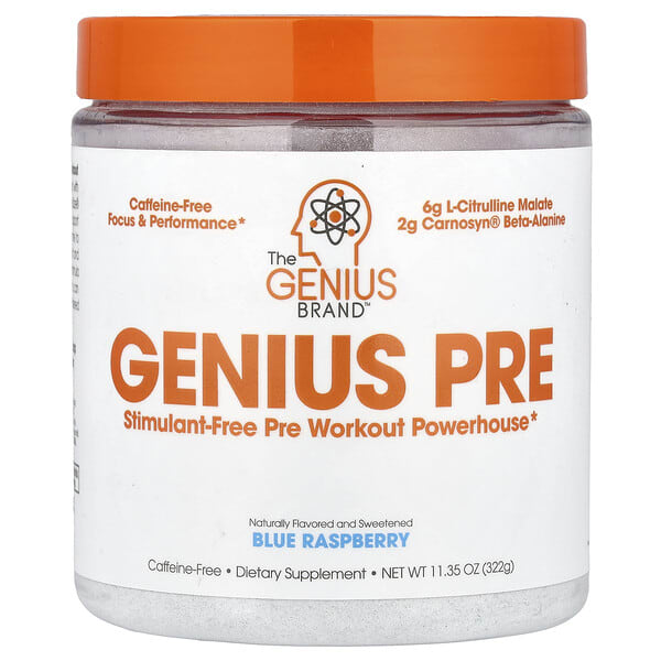 gsb68070_v_24.jpg Genius Pre, голубая малина, 322 г (11,35 унции) — The Genius Brand