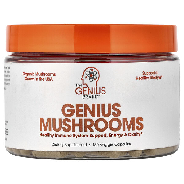 gsb68114_v_24.jpg Genius Mushrooms, 180 растительных капсул — The Genius Brand