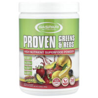 Proven Greens & Reds, клубничный лимонад, 360 г (12,69 унции) — Gaspari Nutrition