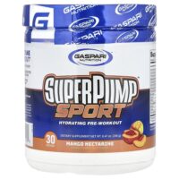 SuperPump™ Sport, увлажняющее средство перед тренировкой, нектарин из манго, 240 г (8,47 унции) — Gaspari Nutrition