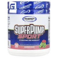 SuperPump™ Sport, увлажняющее средство перед тренировкой, гуава и киви, 240 г (8,47 унции) — Gaspari Nutrition