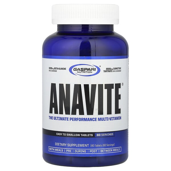 gsn00698_v_46.jpg ANAVITE, мультивитамины для максимальной работоспособности, 180 таблеток — Gaspari Nutrition