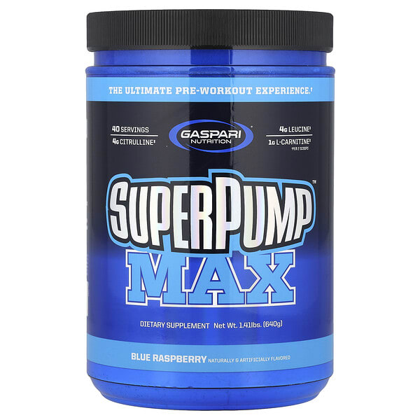 gsn00721_v_42.jpg SuperPump™ Max, голубая малина, 640 г (1,41 фунта) — Gaspari Nutrition