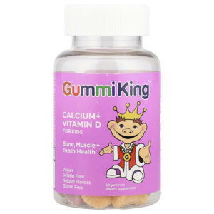 кальций и витамин D для детей, 60 жевательных таблеток — GummiKing