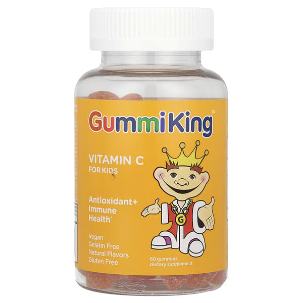 gum00053_v_38.jpg витамин C для детей, со вкусом апельсина, 60 жевательных таблеток (30 мг в 1 жевательной таблетке) — GummiKing