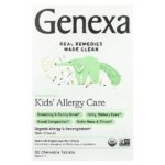 Kids 'Allergy Care, для детей 3–11 лет, органические ягоды асаи, 60 жевательных таблеток — Genexa