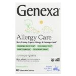 Allergy Care, органическое противоаллергическое средство без сонливости, органические ягоды асаи, 60 жевательных таблеток — Genexa