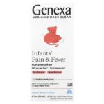 Infants 'Pain & Fever, органическая голубика, 160 мг, 59 мл (2 жидк. Унции) — Genexa