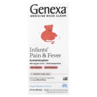 Infants 'Pain & Fever, органическая голубика, 160 мг, 59 мл (2 жидк. Унции) — Genexa