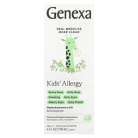 Kids' Allergy, средство от аллергии, для детей от 6 лет, органическая агава, 118 мл (4 жидк. унции) — Genexa