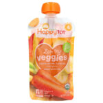 Happy Tot®, Love My Veggies, этап 4, органическая морковь, бананы, манго и батат, 120 г (4,22 унции) — Happy Family Organics