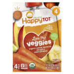 Happy Tot®, Love My Veggies, этап 4, органическая морковь, бананы, манго и батат, 4 пакетика по 120 г (4,22 унции) — Happy Family Organics