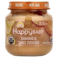 Happy Baby®, для детей от 6 месяцев, бананы и батат, 113 г (4 унции) — Happy Family Organics
