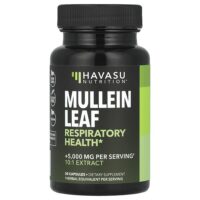 Листья коровяка, 500 мг, 30 капсул — Havasu Nutrition