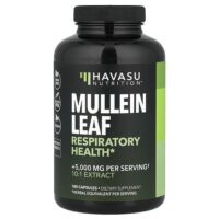 листья коровяка, 180 капсул (500 мг в 1 капсуле) — Havasu Nutrition