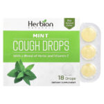 леденцы от кашля, с мятой, 18 шт, — Herbion Naturals