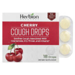 леденцы от кашля, вишня, 18 шт. — Herbion Naturals