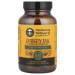 Mushroom Wellness™, смесь индейского хвоста с рейши, 90 вегетарианских капсул — Herb Pharm