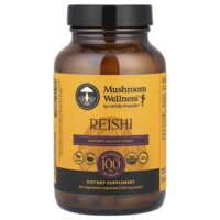 Mushroom Wellness™, рейши, 90 вегетарианских капсул (333 мг на капсулу) — Herb Pharm