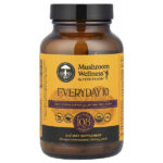 Mushroom Wellness™, 10 шт. На каждый день, 90 вегетарианских капсул — Herb Pharm