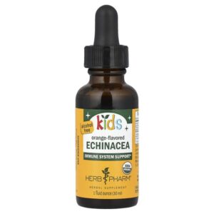 эхинацея для детей, без спирта, с апельсиновым вкусом, 30 мл — Herb Pharm