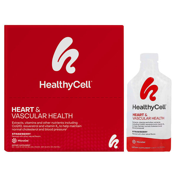 hcl00491_v_20.jpg Heart & Vascular Health, клубника, 30 гелевых пакетиков по 25 мл (0,84 жидк. Унции) — HealthyCell