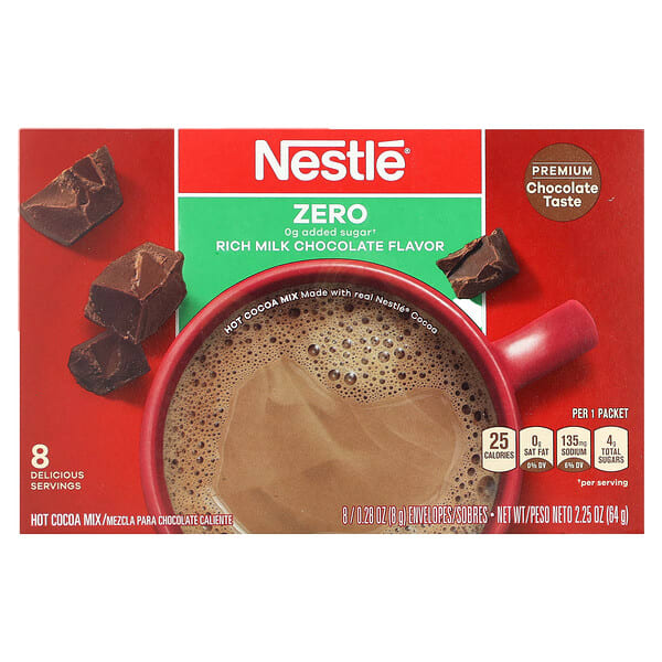 hcm12422_v_32.jpg Nestle Hot Cocoa Mix, смесь для приготовления горячего шоколада, насыщенный вкус молочного шоколада, 8 упаковок по 8 г (0,28 унции)