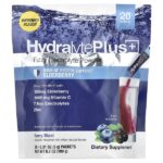 Hydralyte Plus +, порошок с шипучим электролитом, ягодный вкус, 20 пакетиков по 9 г (0,31 унции) — Hydralyte