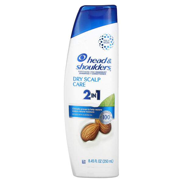 hds90162_v_24.jpg Head & Shoulders, Шампунь и кондиционер 2 в 1, уход за сухой кожей головы, с миндальным маслом, 250 мл (8,45 жидк. унц.)
