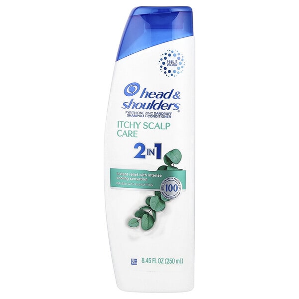 hds94961_v_24.jpg Head & Shoulders, Средство для защиты от зуда кожи головы, шампунь и кондиционер 2 в 1, с эвкалиптом, 250 мл (8,45 жидк. унц.)
