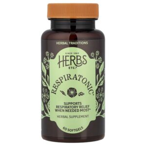 Respiratonic®, 60 капсул (400 мг в 1 капсуле) — Herbs Etc.